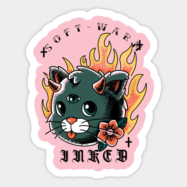 Soft Warm Kitty Sticker by Go-Buzz